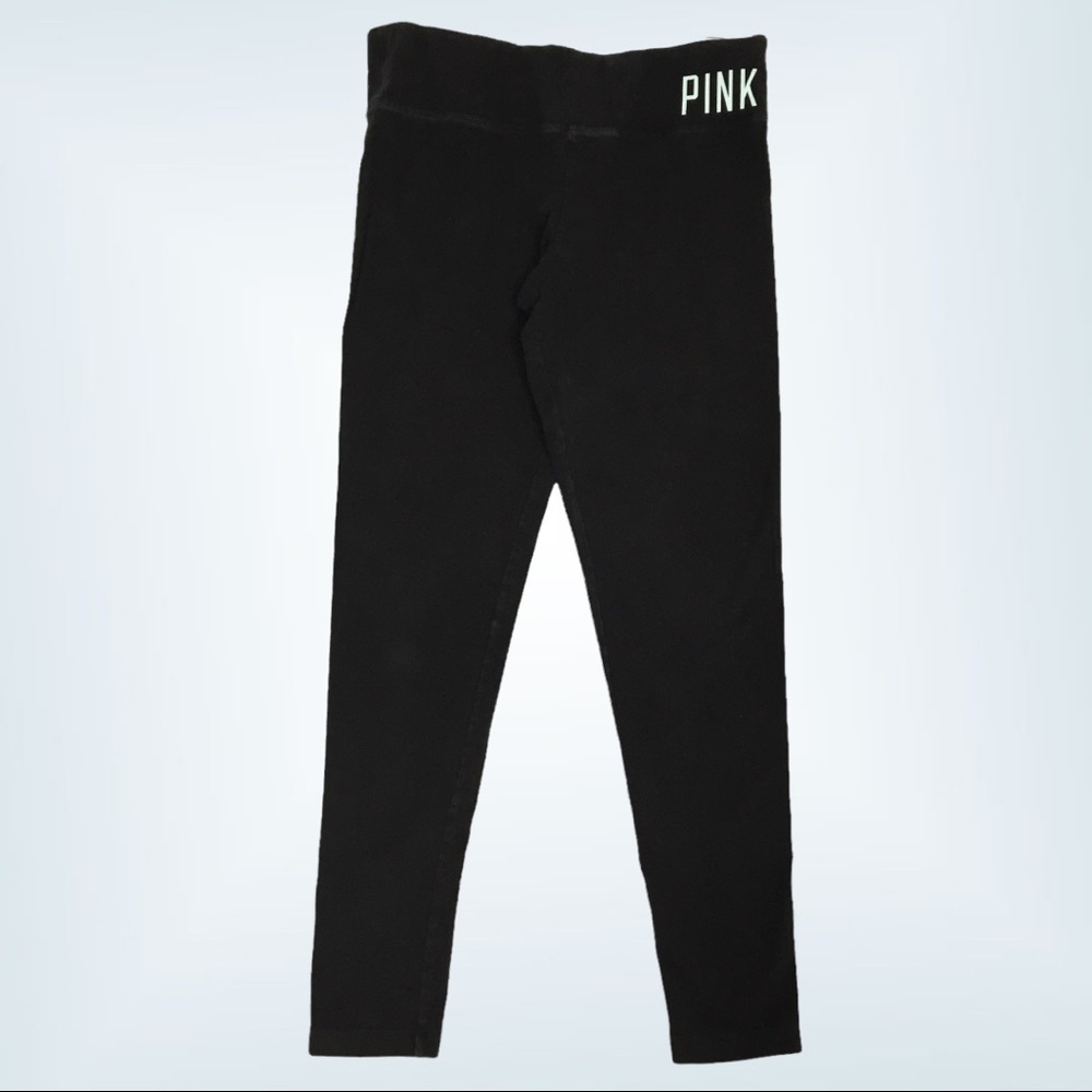 Victoria Secret PINK Yoga Leggings Womens Small Black Tapered